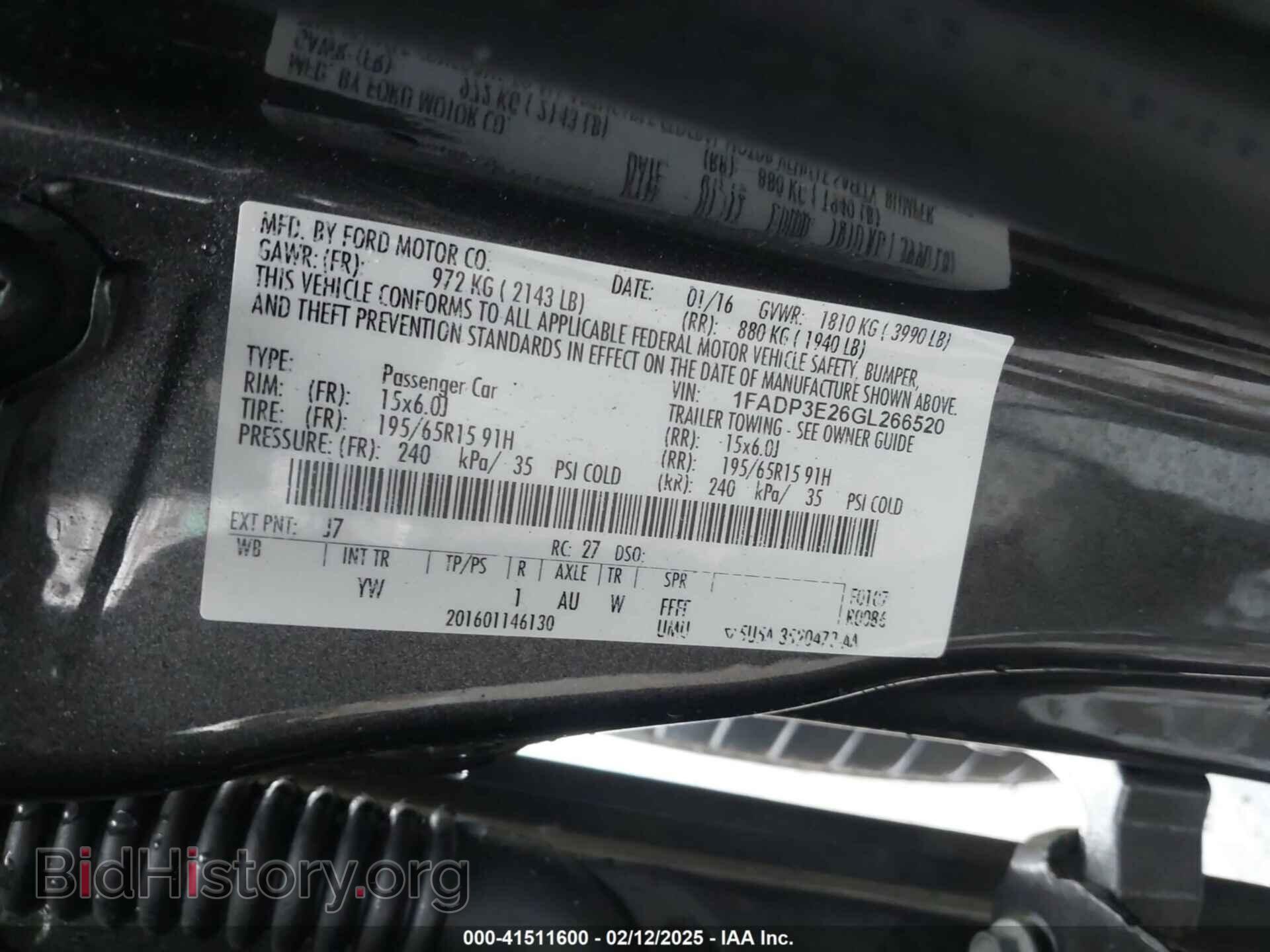 2016 FORD FOCUS - VIN: 1FADP3E26GL266520 - Photo 9