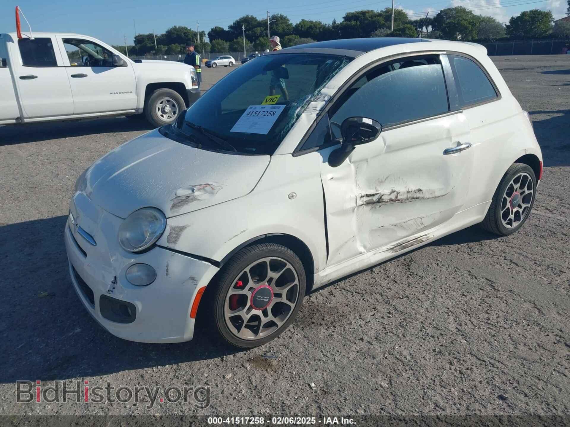 2013 FIAT 500 - VIN: 3C3CFFBR3DT742772 - Фото 2