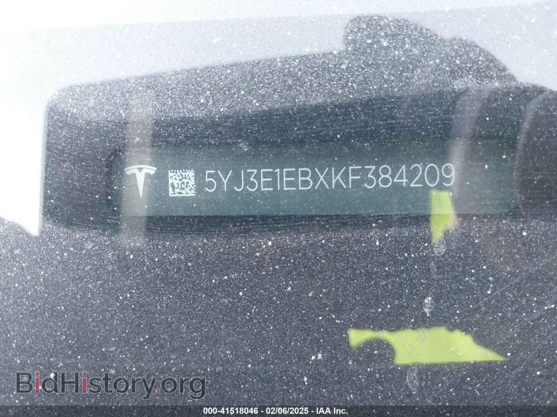2019 TESLA MODEL 3 - VIN: 5YJ3E1EBXKF384209 - Фото 9