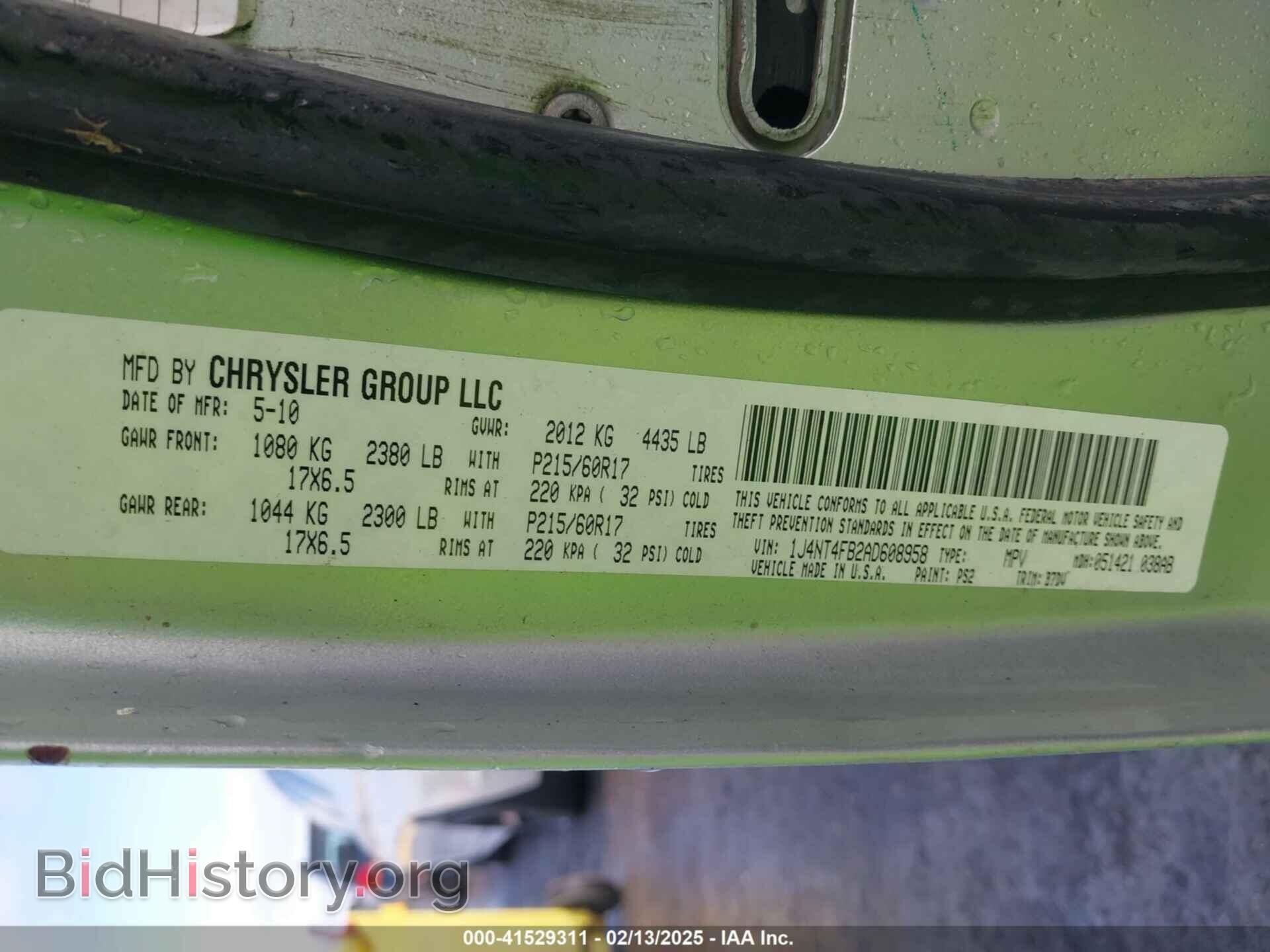 2010 JEEP COMPASS - VIN: 1J4NT4FB2AD608958 - Фото 9