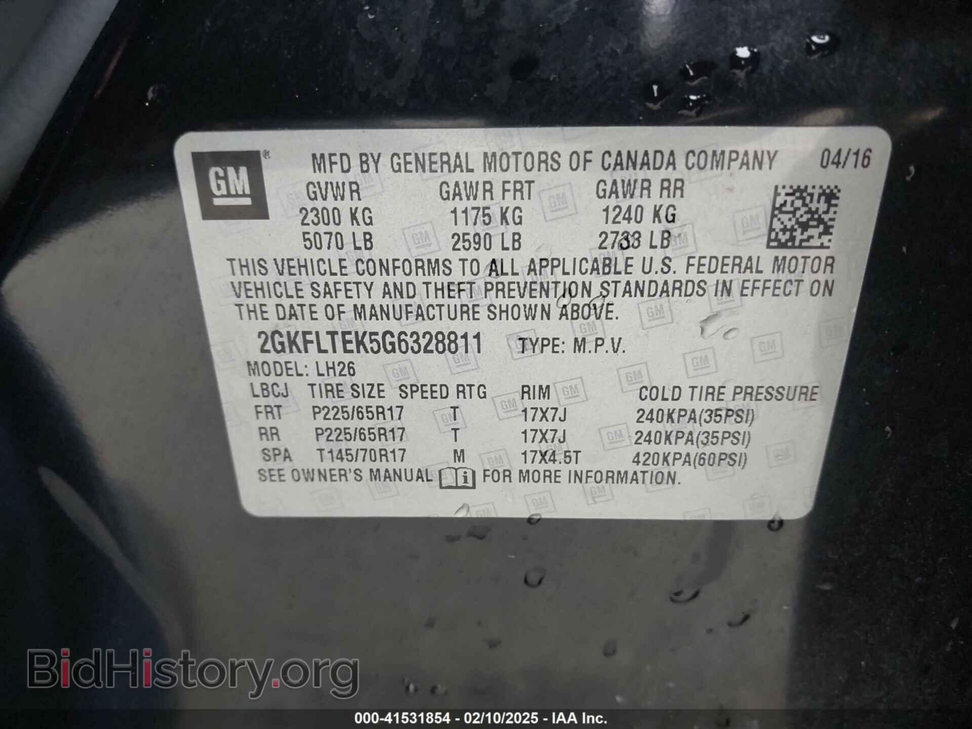 2016 GMC TERRAIN - VIN: 2GKFLTEK5G6328811 - Photo 9