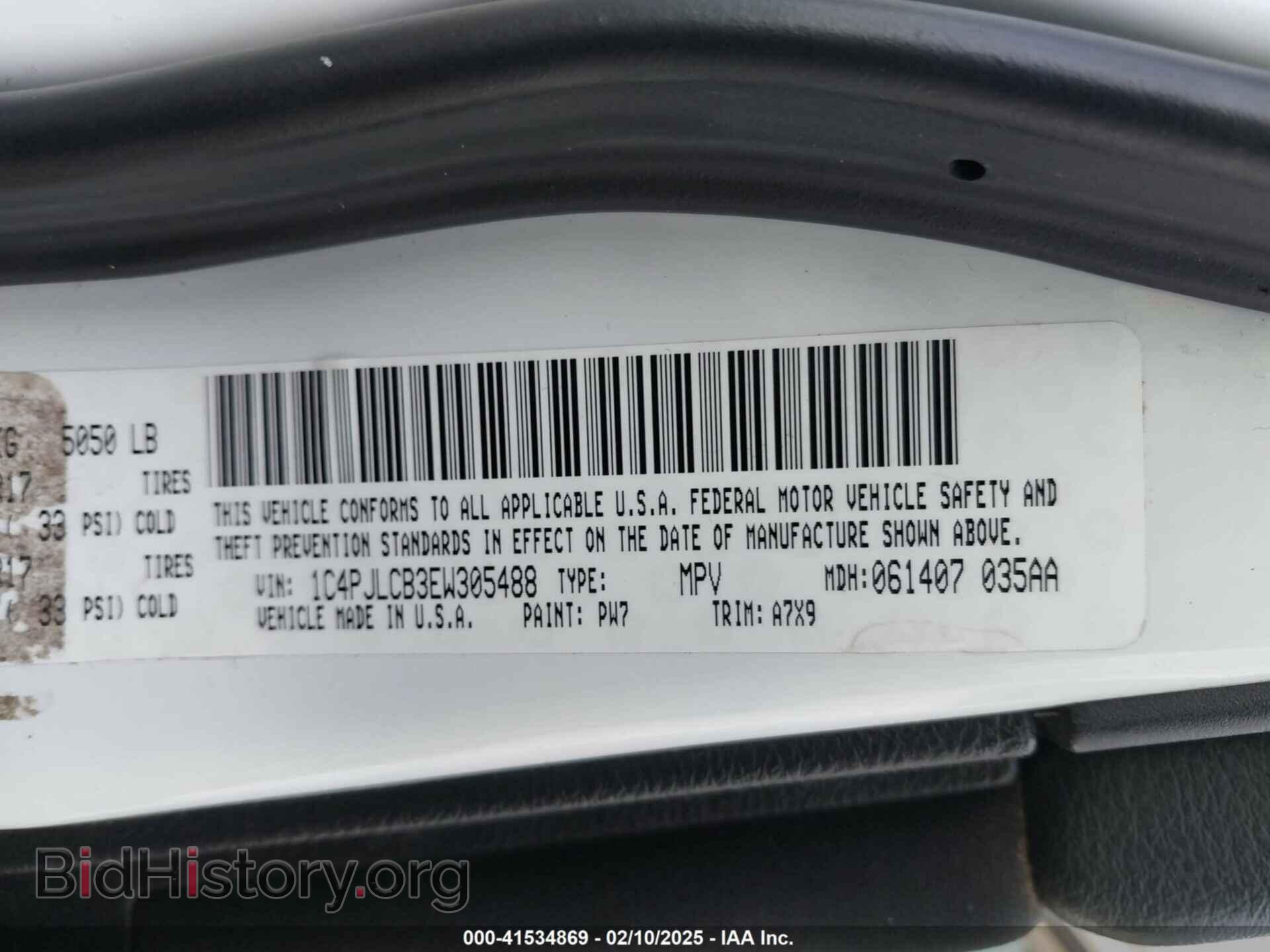 2014 JEEP CHEROKEE - VIN: 1C4PJLCB3EW305488 - Фото 9