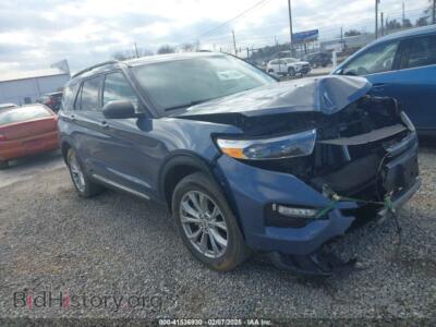 2021 Ford EXPLORER XLT, синий — VIN 1FMSK8DH5MGA48748, IAAI