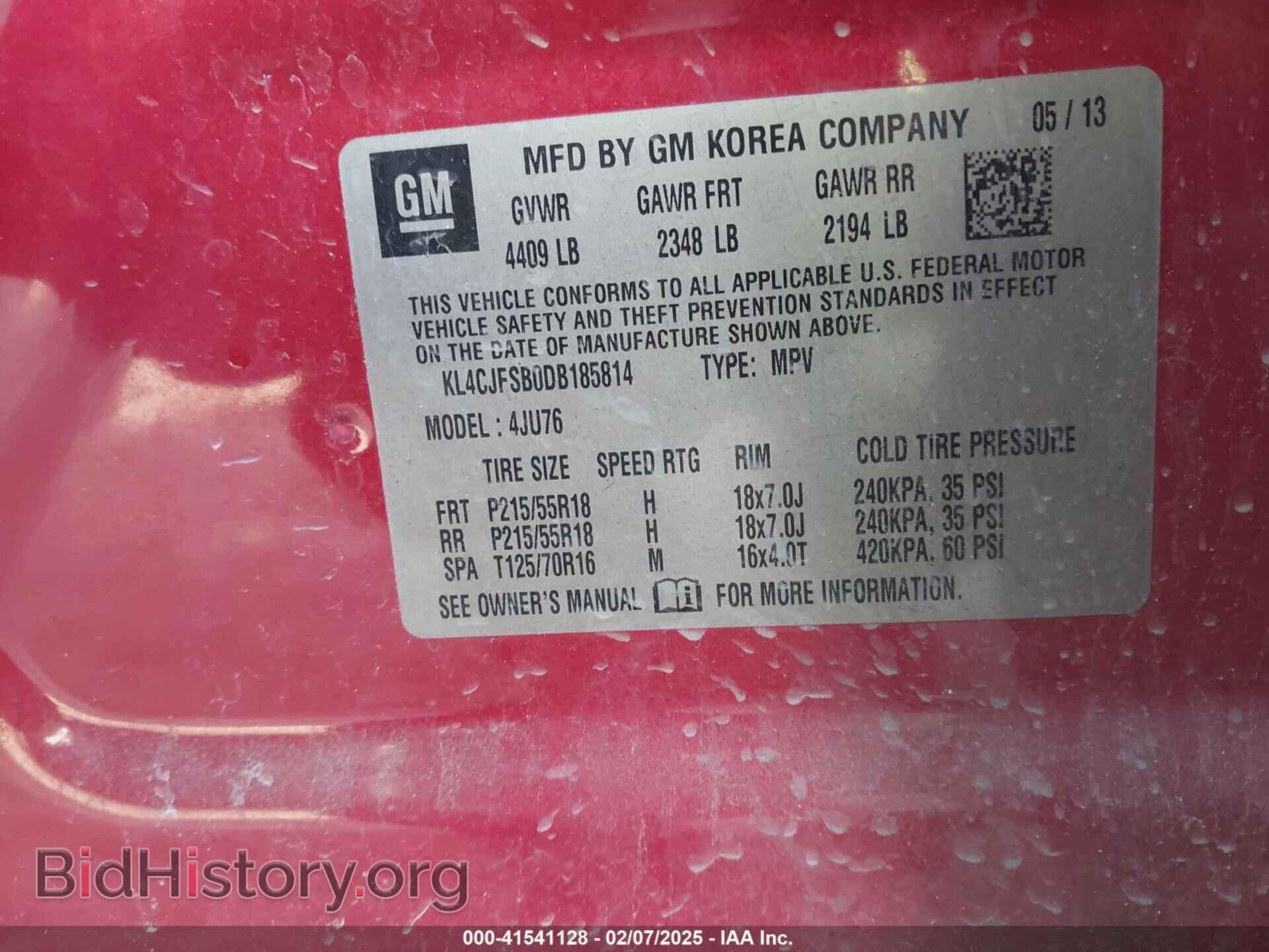 2013 BUICK ENCORE - VIN: KL4CJFSB0DB185814 - Photo 9