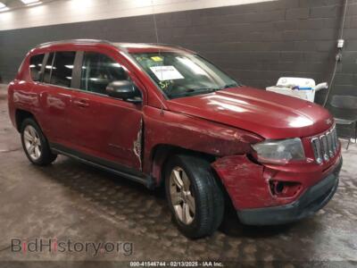 2014 Jeep COMPASS Sport, красный — VIN 1C4NJDBB0ED503634, IAAI