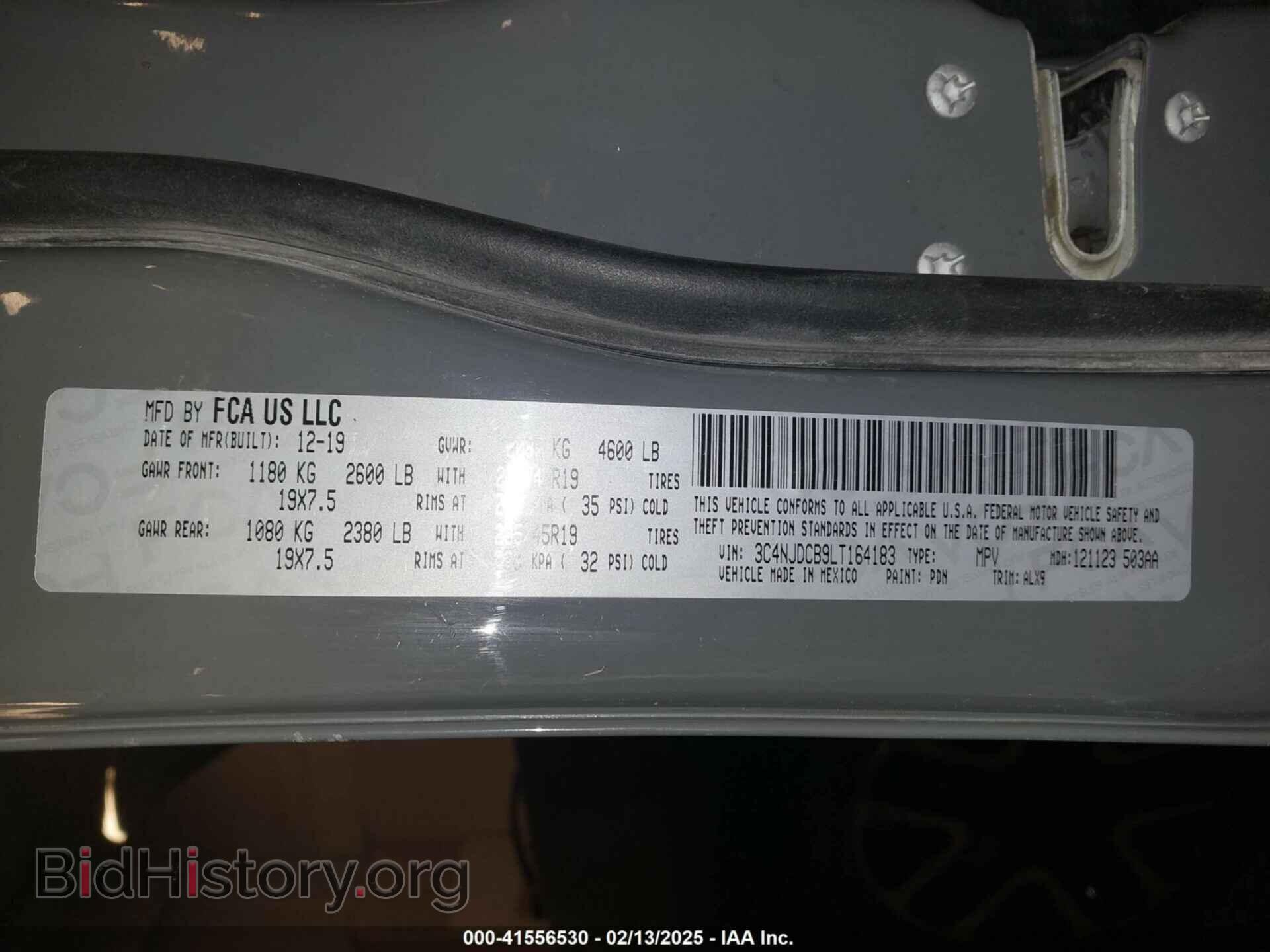 2020 JEEP COMPASS - VIN: 3C4NJDCB9LT164183 - Фото 9