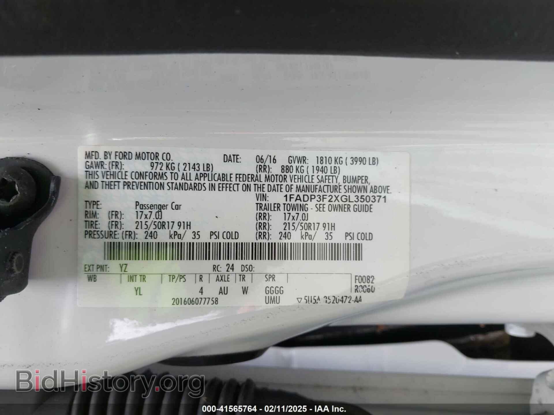 2016 FORD FOCUS - VIN: 1FADP3F2XGL350371 - Photo 9