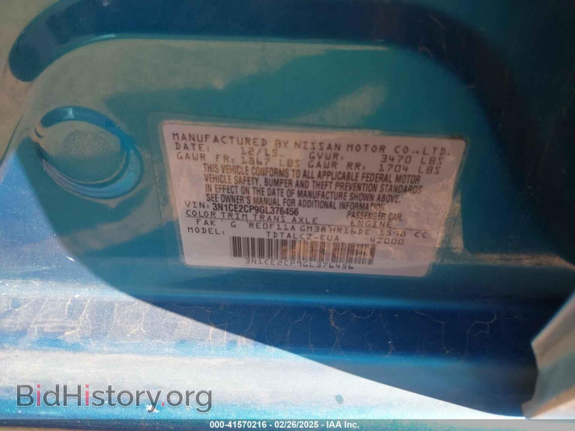 2016 NISSAN VERSA NOTE - VIN: 3N1CE2CP9GL376456 - Photo 9