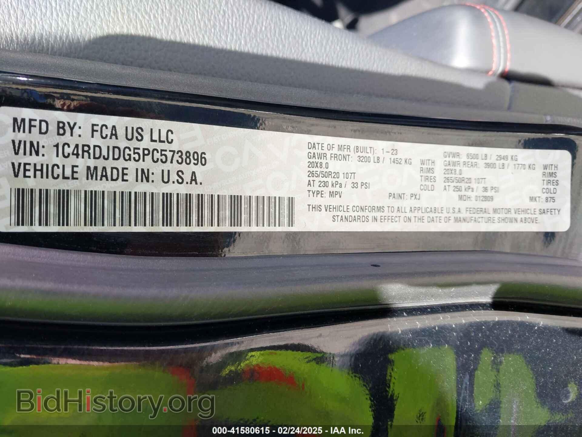 2023 DODGE DURANGO - VIN: 1C4RDJDG5PC573896 - Фото 9