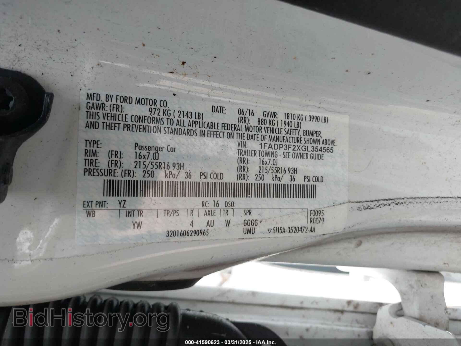2016 FORD FOCUS - VIN: 1FADP3F2XGL354565 - Photo 9