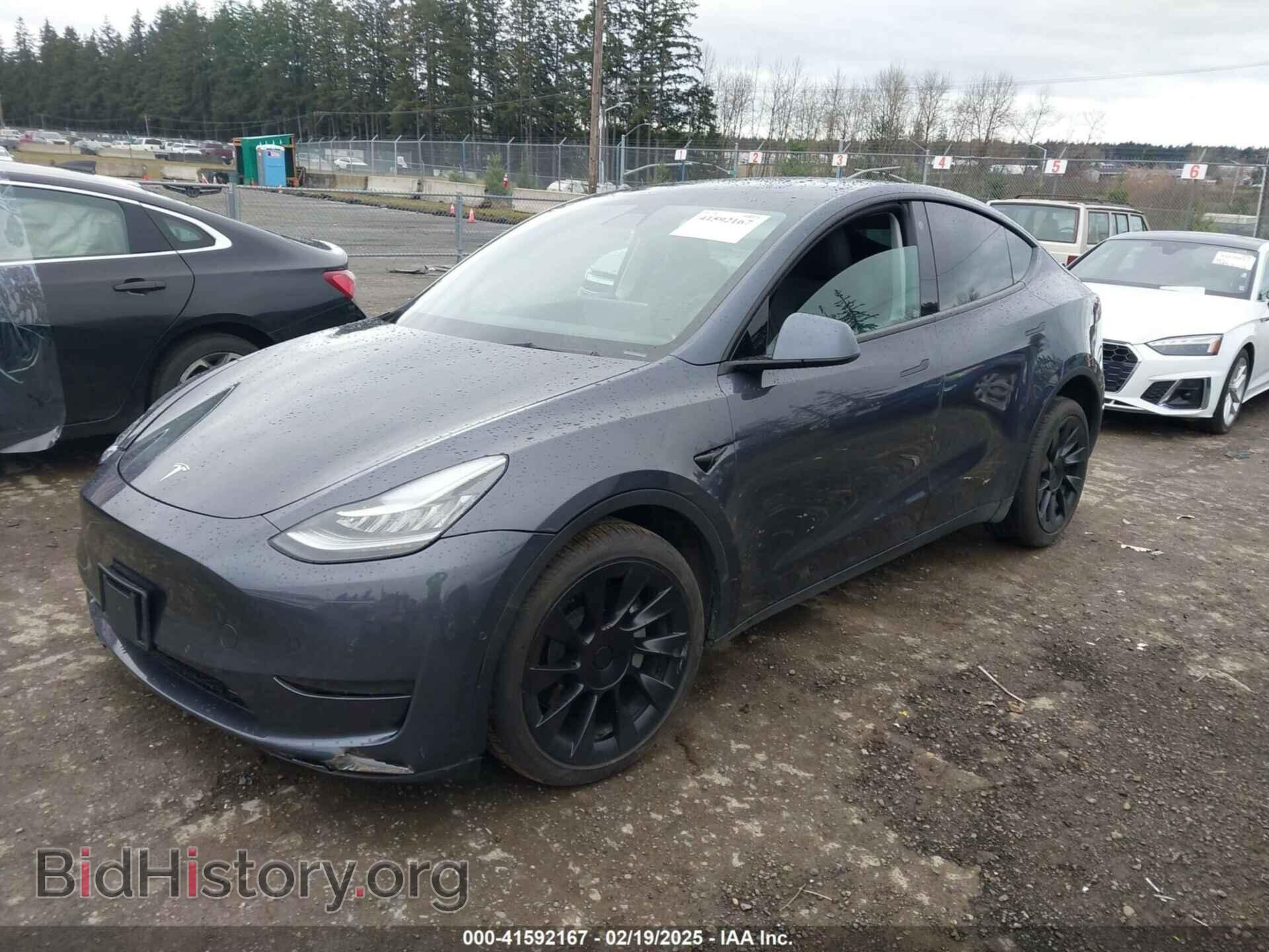 2021 TESLA MODEL Y - VIN: 5YJYGDEE3MF255744 - Фото 2