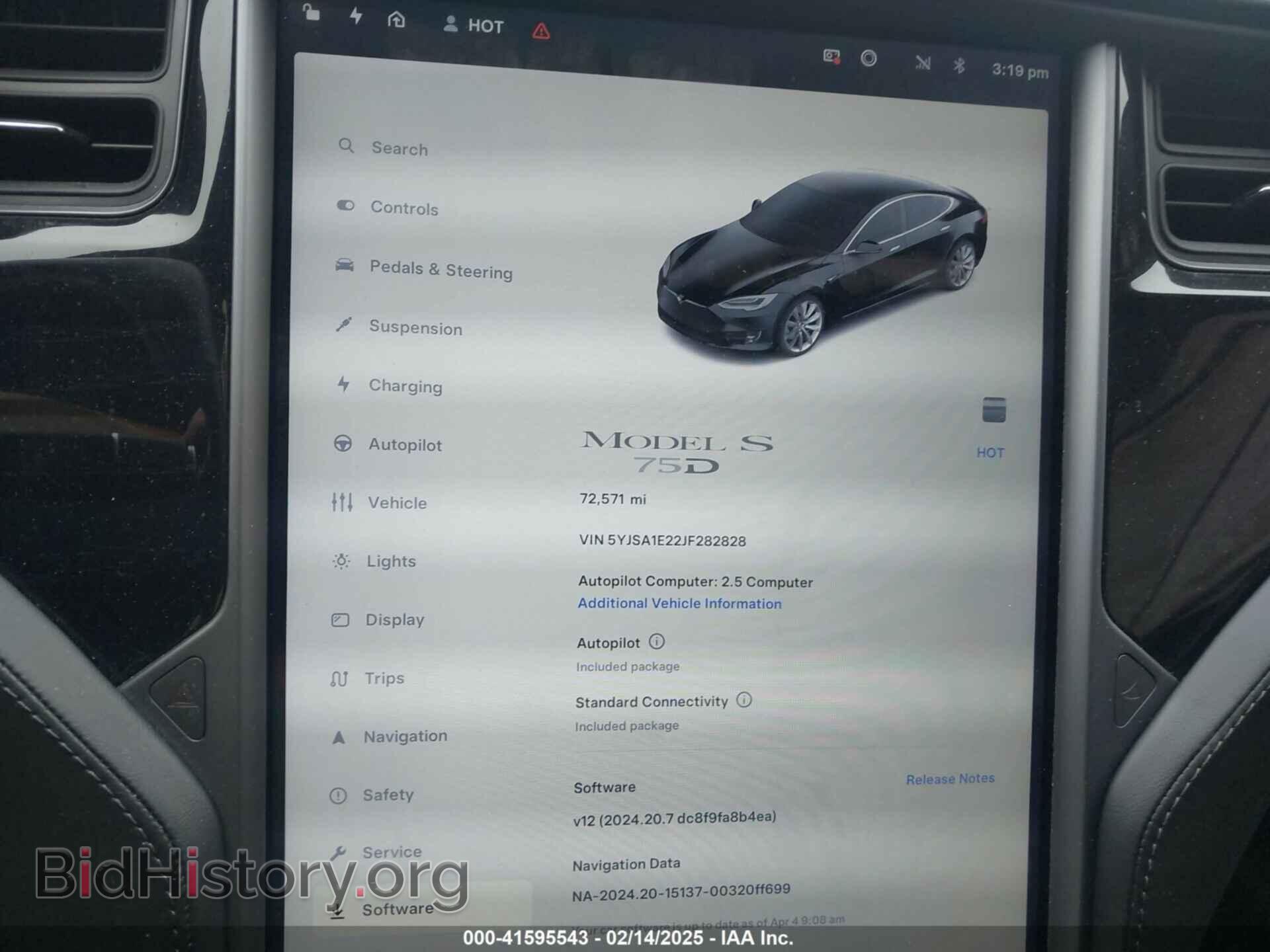 2018 TESLA MODEL S - VIN: 5YJSA1E22JF282828 - Photo 7