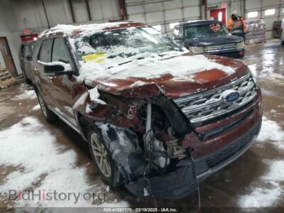 2018 Ford EXPLORER XLT, orange — VIN 1FM5K8D83JGB29076, IAAI