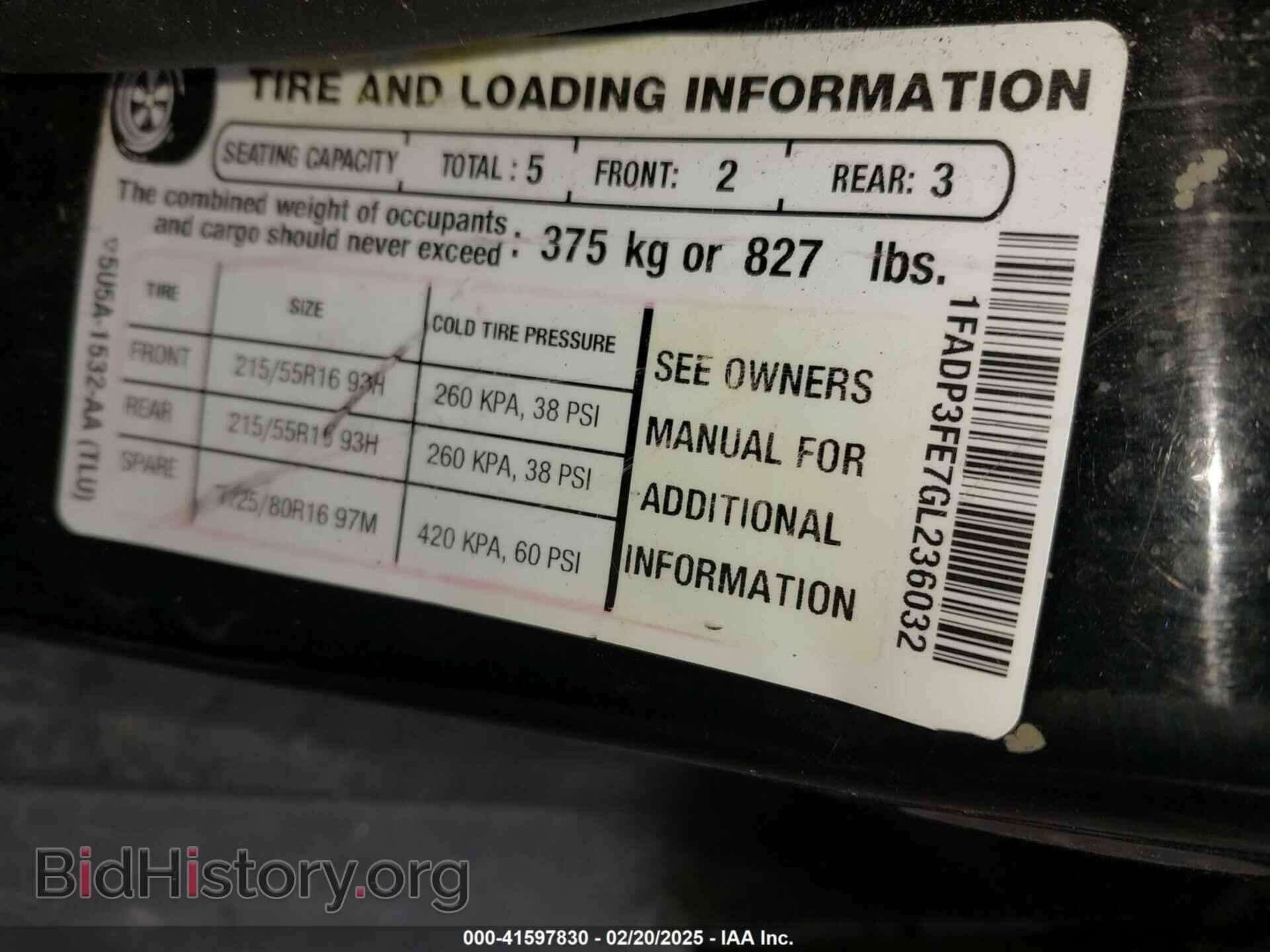 2016 FORD FOCUS - VIN: 1FADP3FE7GL236032 - Фото 9