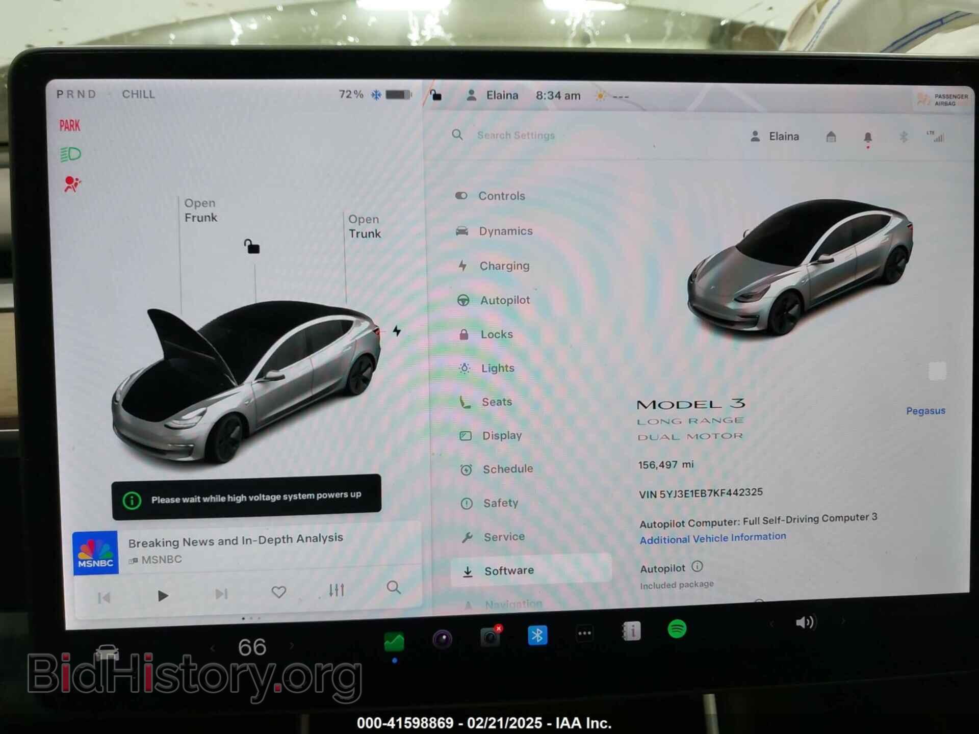 2019 TESLA MODEL 3 - VIN: 5YJ3E1EB7KF442325 - Photo 7
