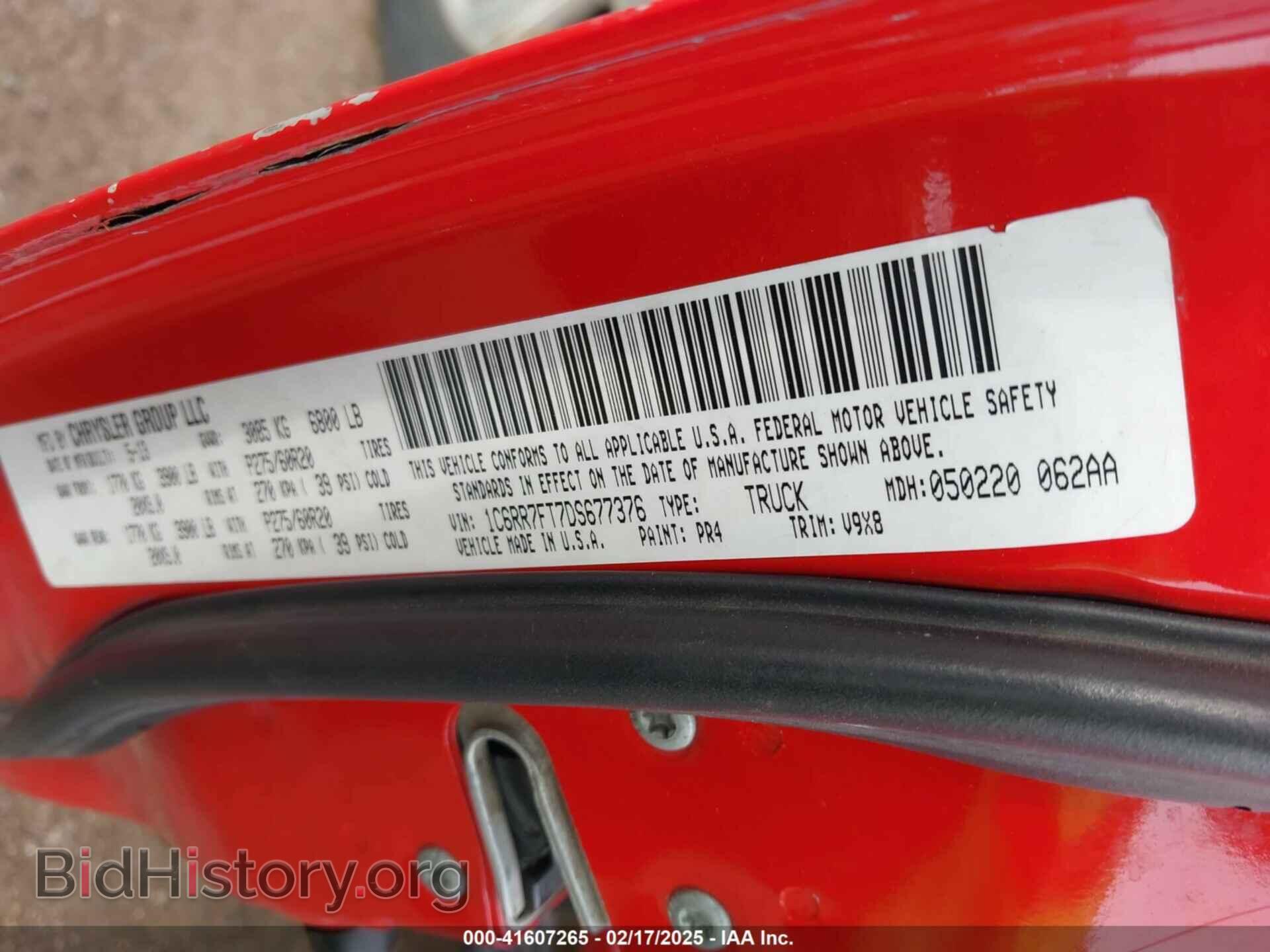 2013 RAM 1500 - VIN: 1C6RR7FT7DS677376 - Фото 9