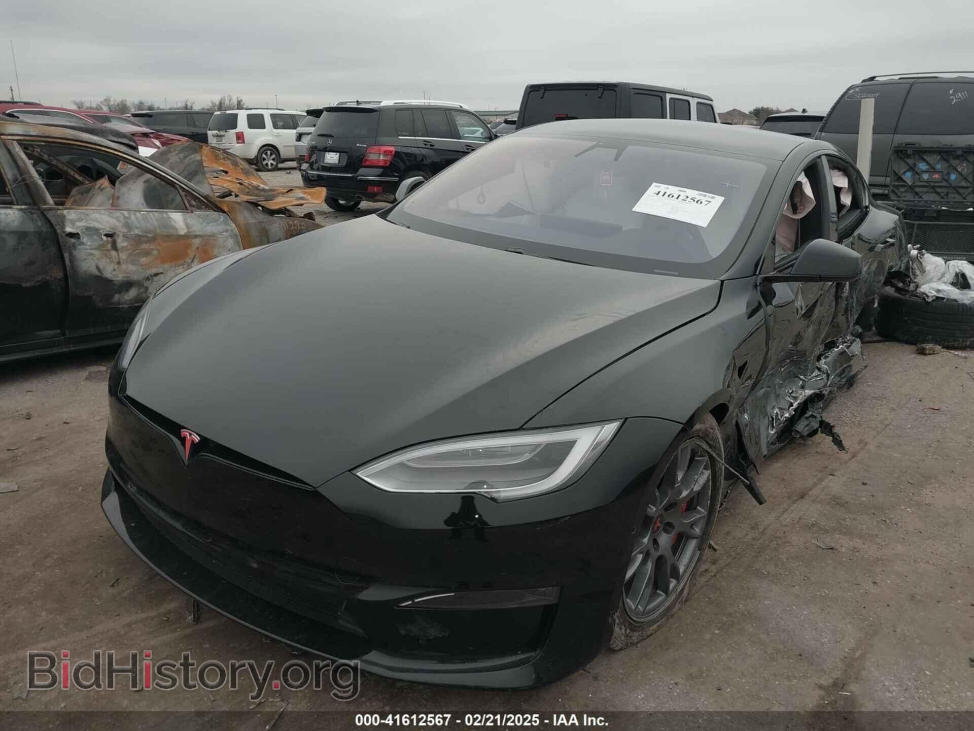 2021 TESLA MODEL S - VIN: 5YJSA1E51MF454569 - Фото 2