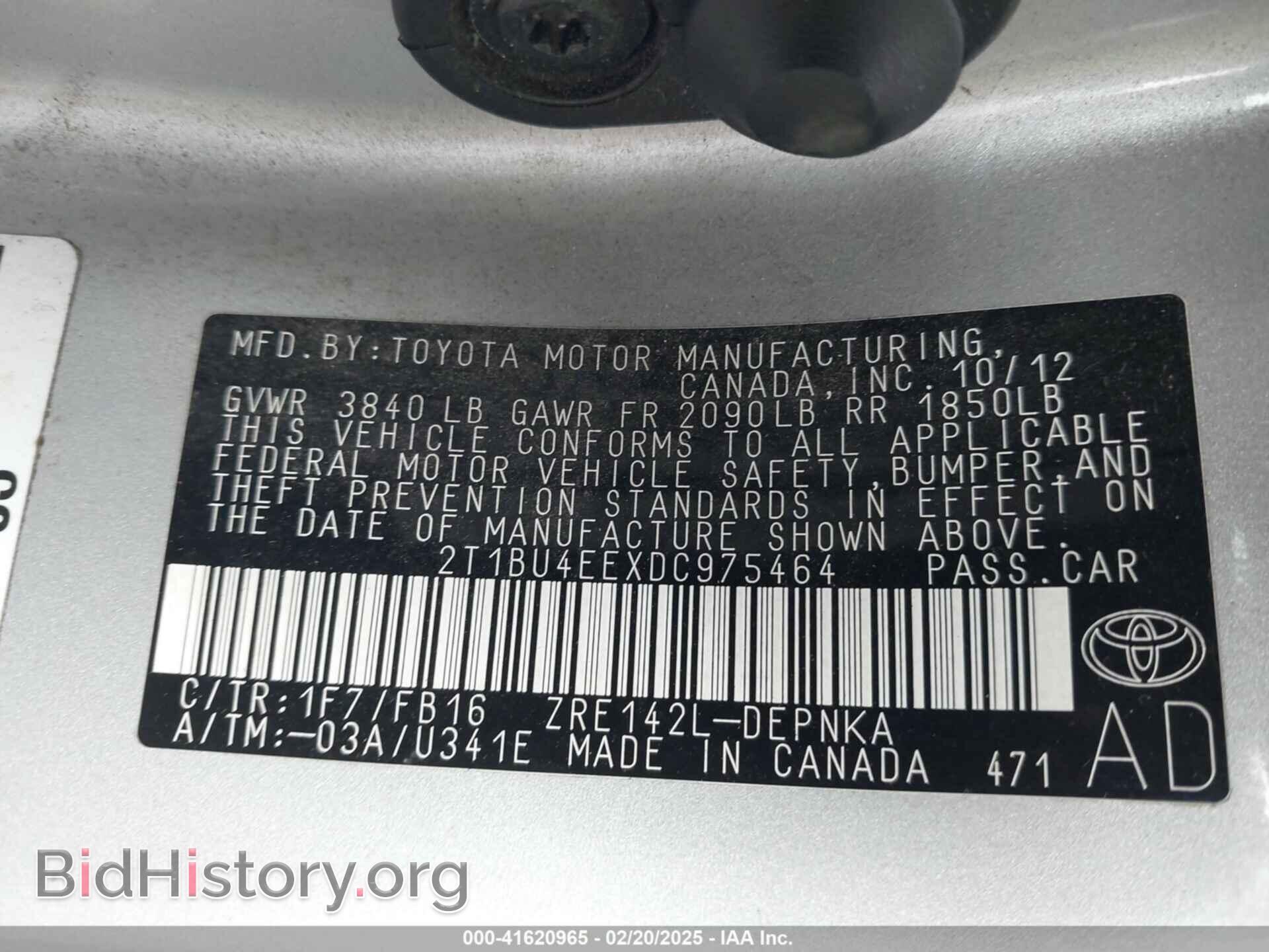 2013 TOYOTA COROLLA - VIN: 2T1BU4EEXDC975464 - Фото 9