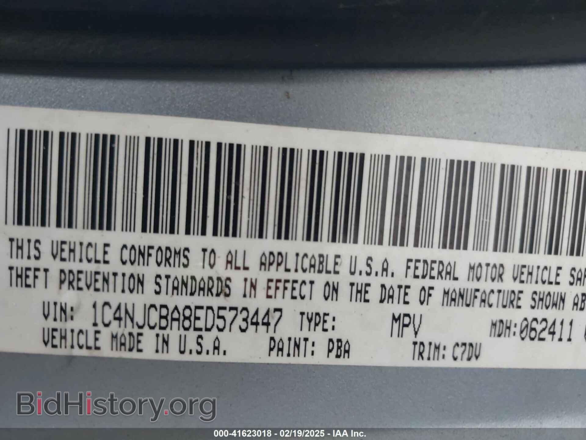 2014 JEEP COMPASS - VIN: 1C4NJCBA8ED573447 - Фото 9