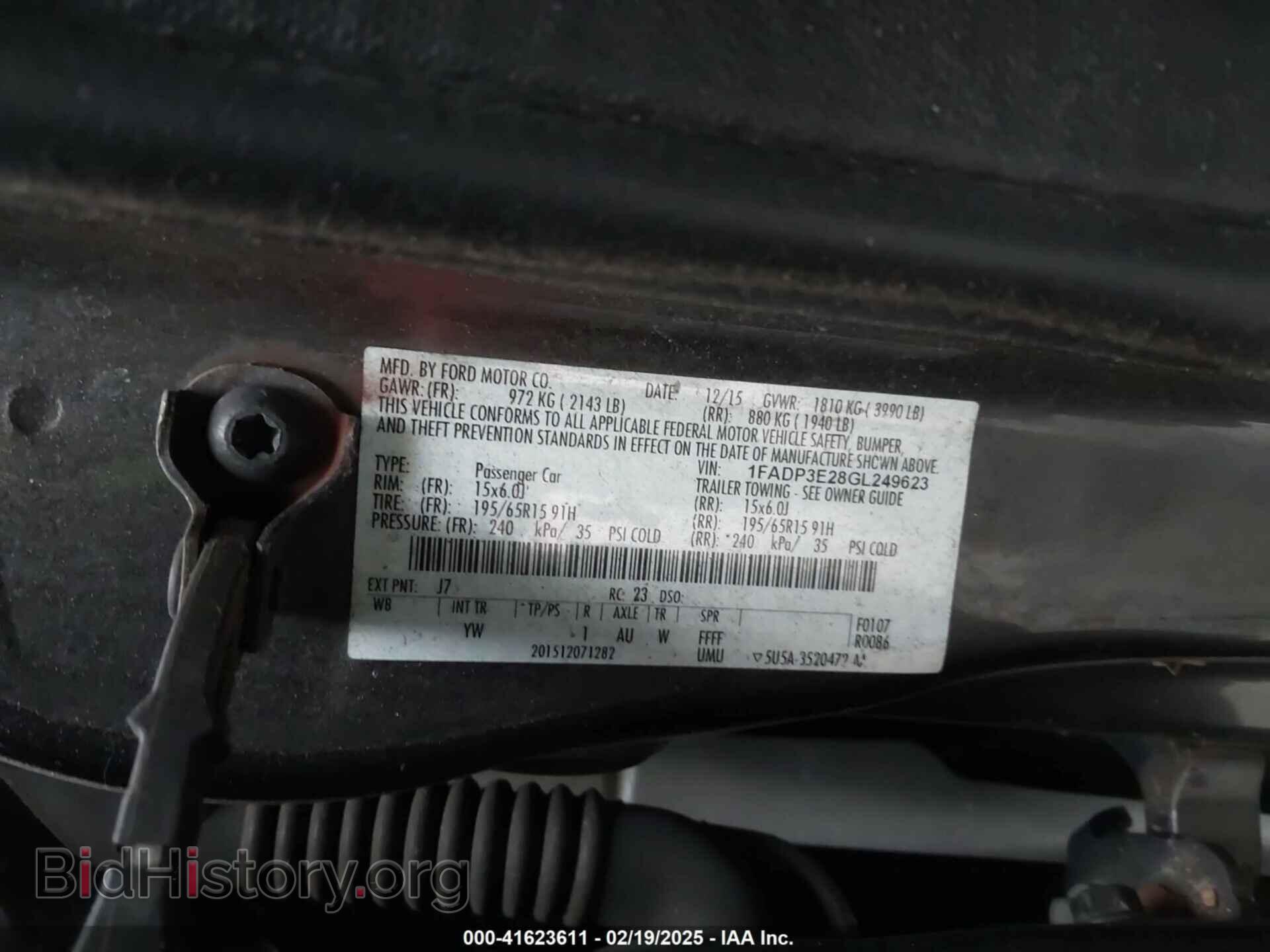2016 FORD FOCUS - VIN: 1FADP3E28GL249623 - Photo 9