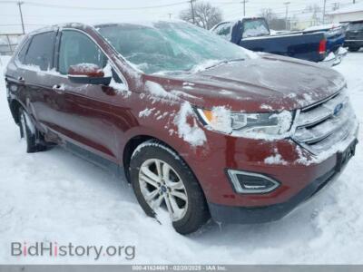 2016 Ford EDGE SEL, бордовый — VIN 2FMPK4J97GBB71538, IAAI