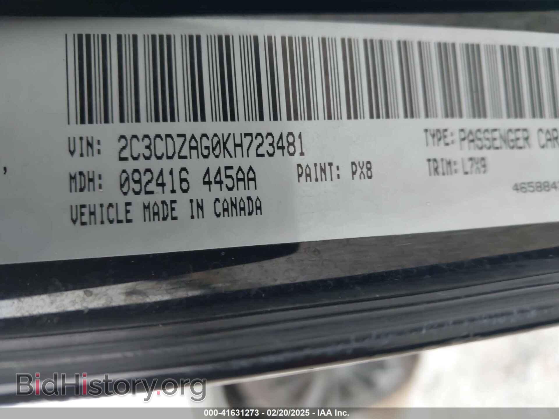 2019 DODGE CHALLENGER - VIN: 2C3CDZAG0KH723481 - Photo 9