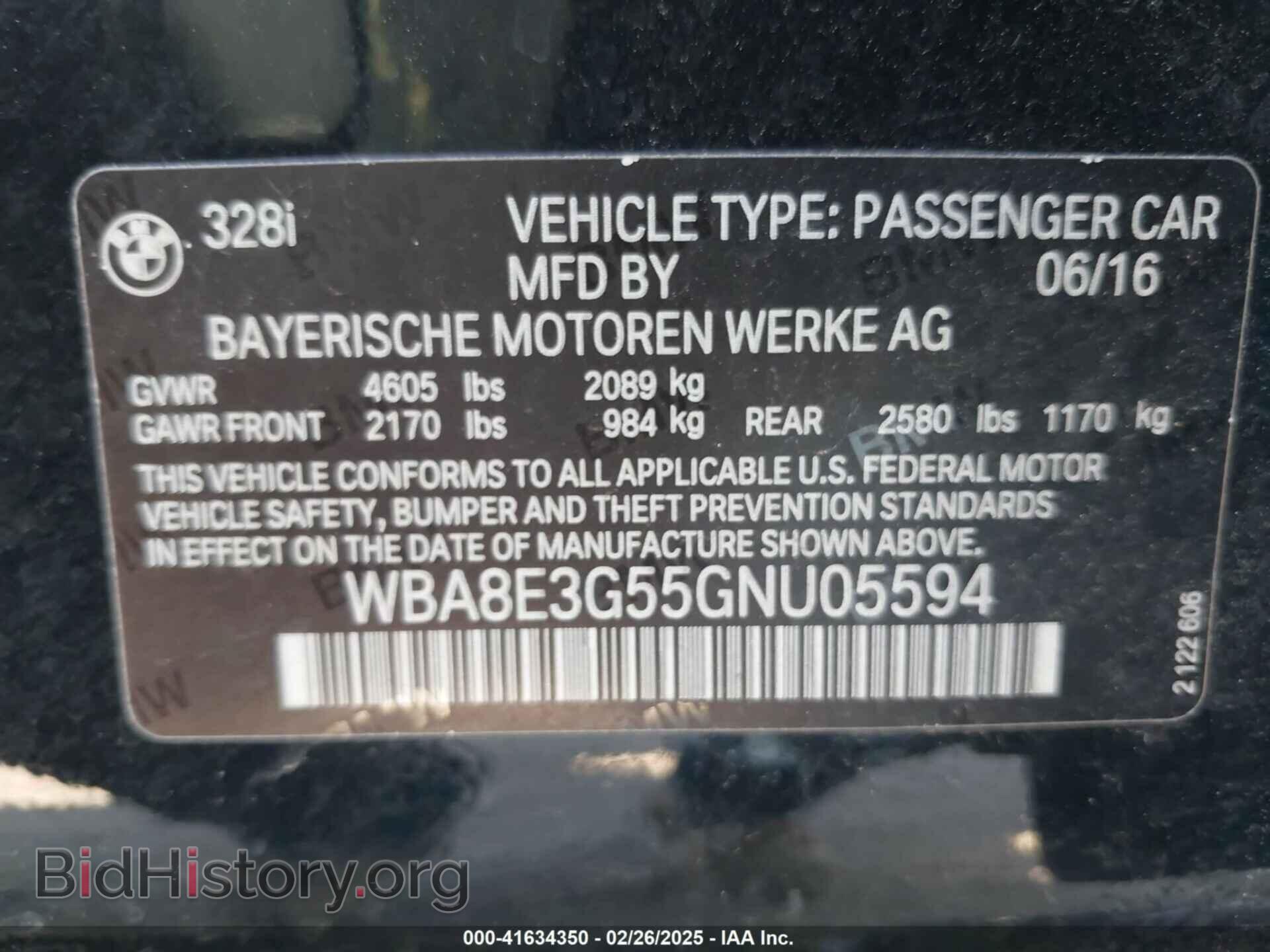 2016 BMW 328I - VIN: WBA8E3G55GNU05594 - Фото 9