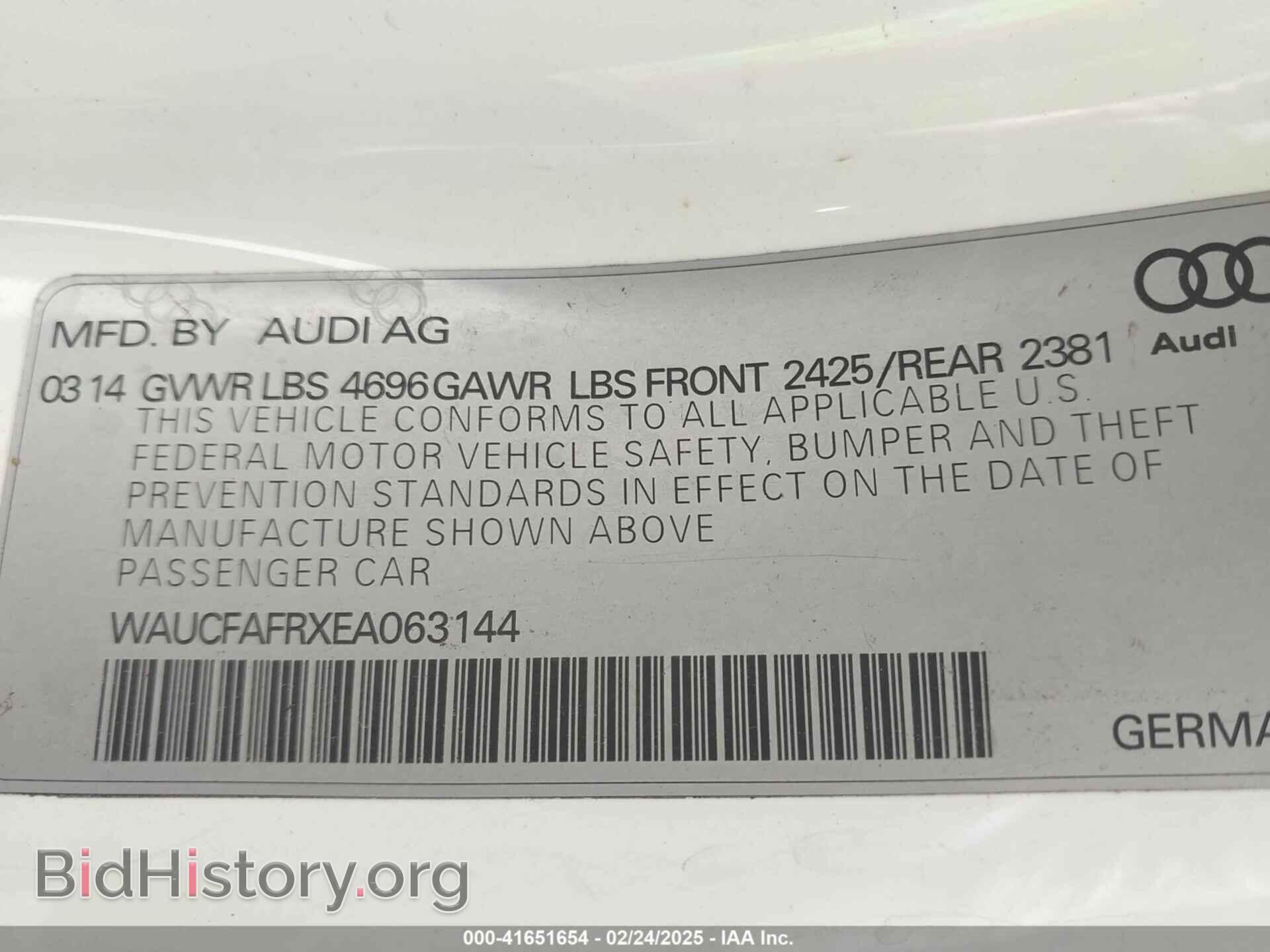 2014 AUDI A5 - VIN: WAUCFAFRXEA063144 - Photo 9
