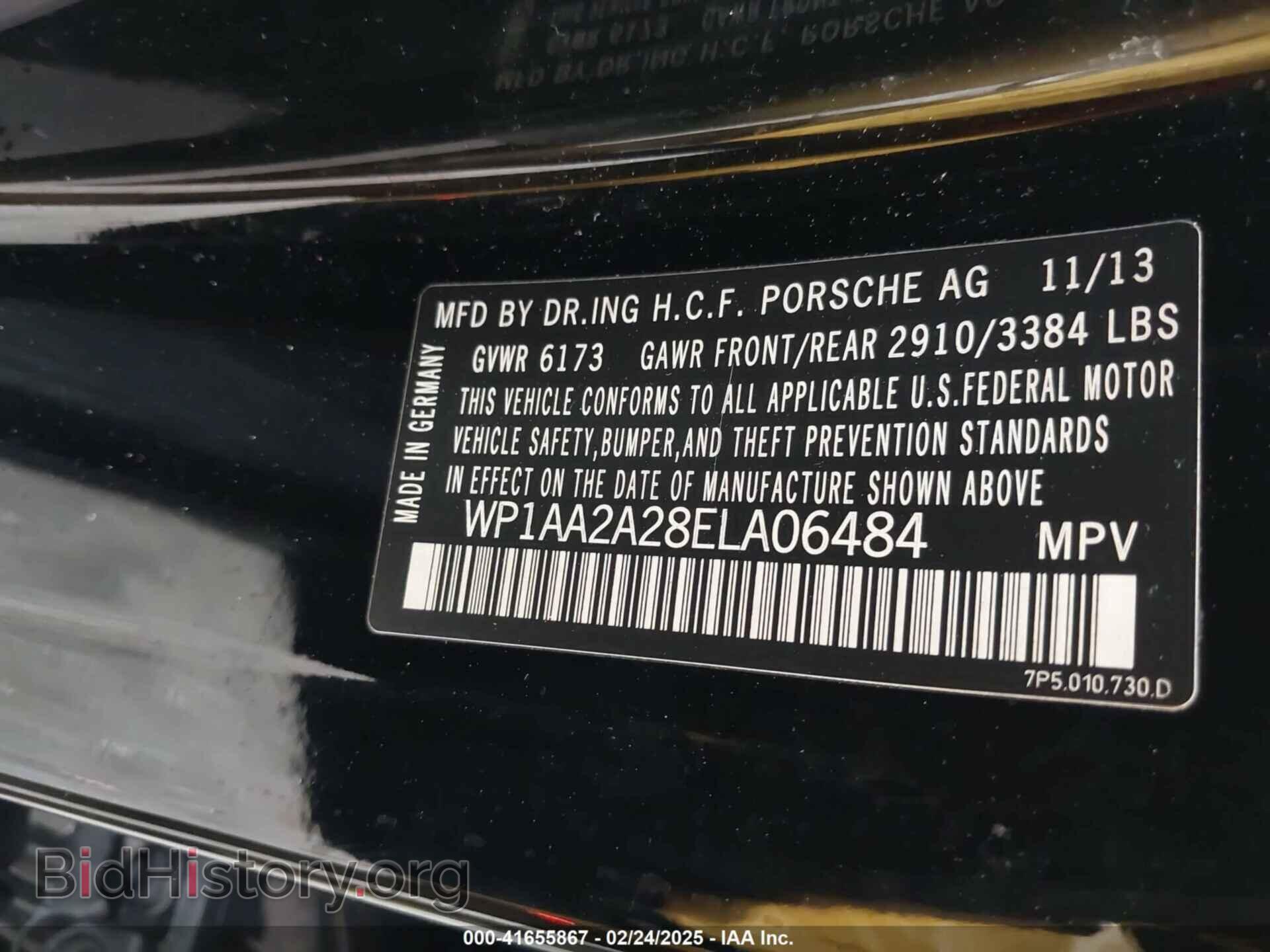2014 PORSCHE CAYENNE - VIN: WP1AA2A28ELA06484 - Photo 9