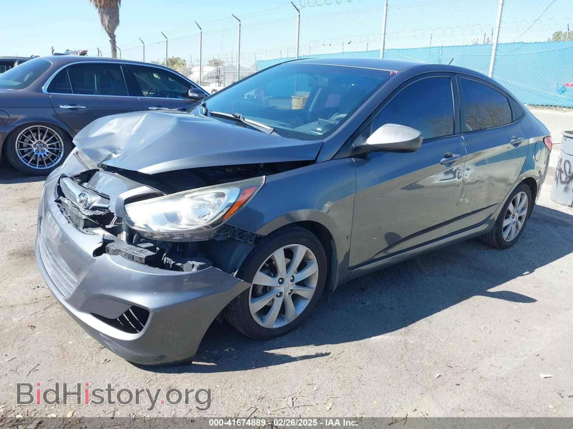 2013 HYUNDAI ACCENT - VIN: KMHCU4AE1DU284915 - Фото 2