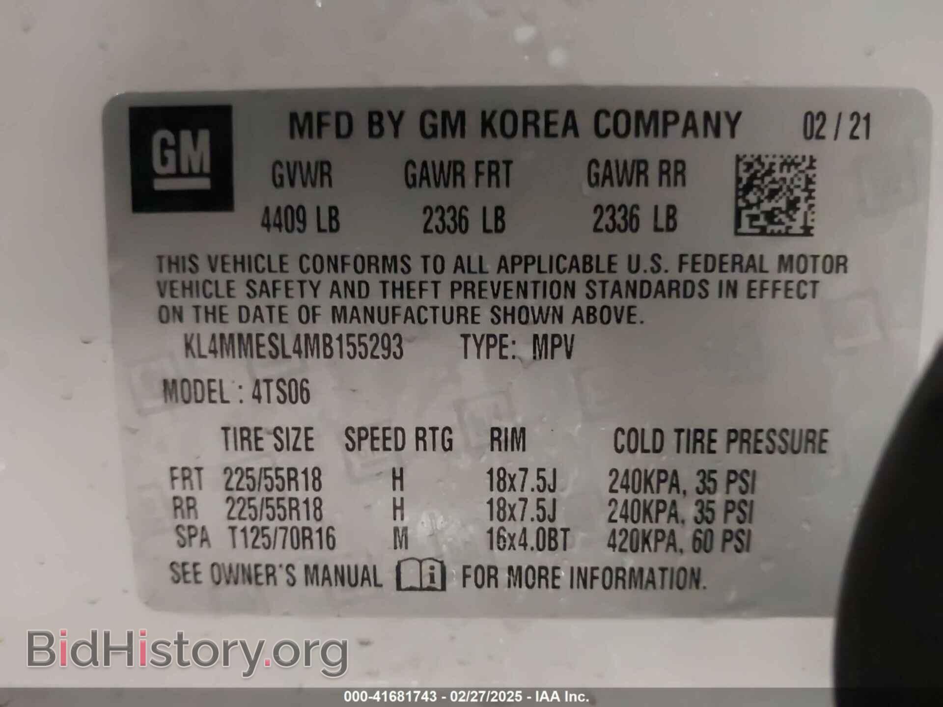 2021 BUICK ENCORE GX - VIN: KL4MMESL4MB155293 - Photo 9