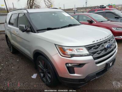 2018 Ford EXPLORER XLT, серебристый — VIN 1FM5K7DH6JGB08040, IAAI