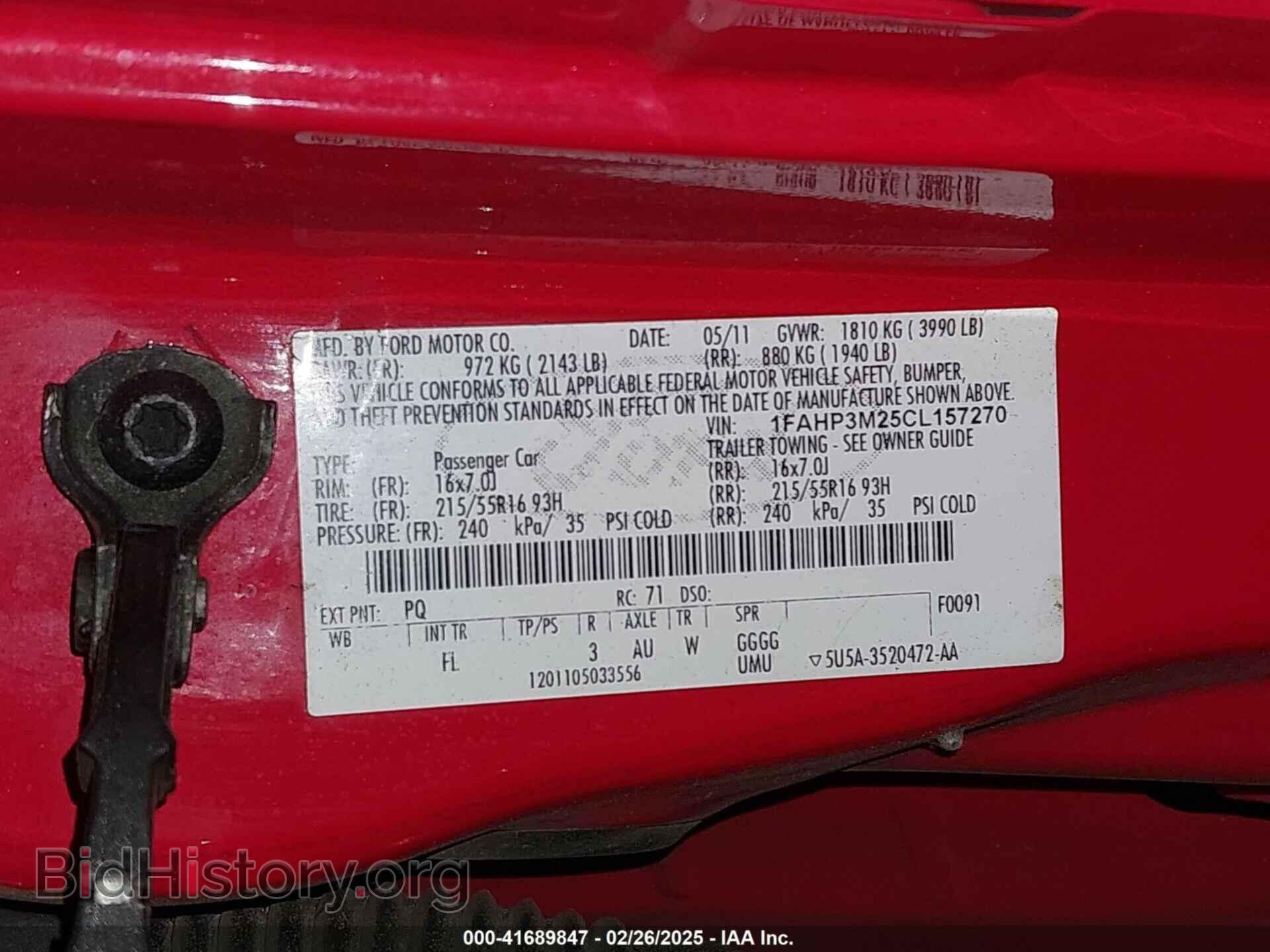 2012 FORD FOCUS - VIN: 1FAHP3M25CL157270 - Фото 9