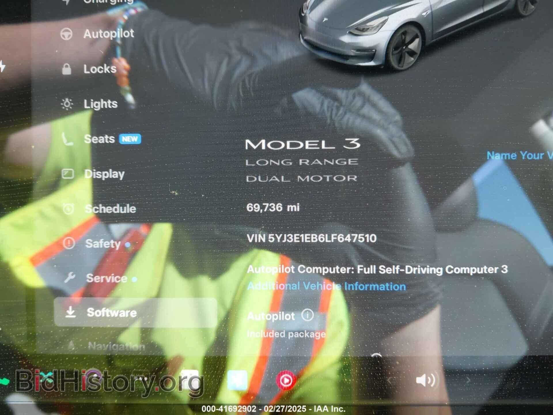 2020 TESLA MODEL 3 - VIN: 5YJ3E1EB6LF647510 - Фото 7