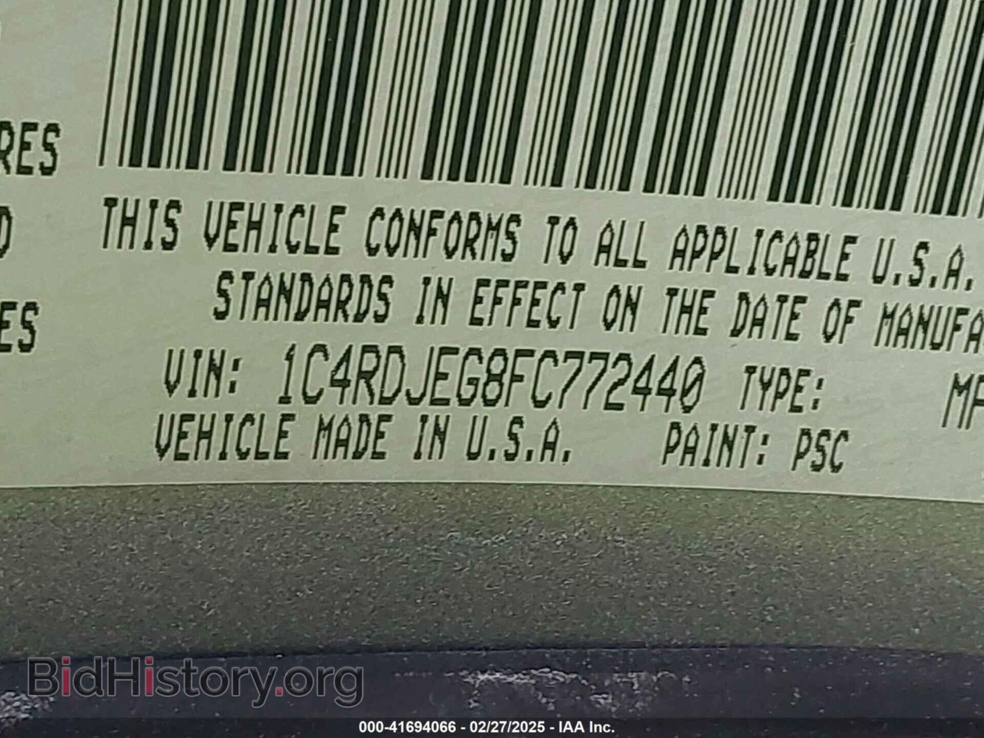 2015 DODGE DURANGO - VIN: 1C4RDJEG8FC772440 - Photo 9