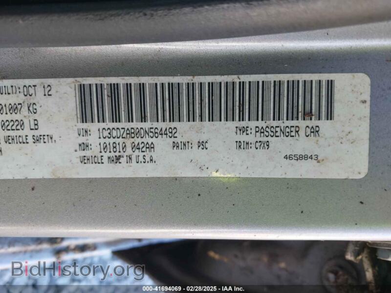 2013 Dodge AVENGER (VIN 1C3CDZAB0DN564492) — photo 9 of 13