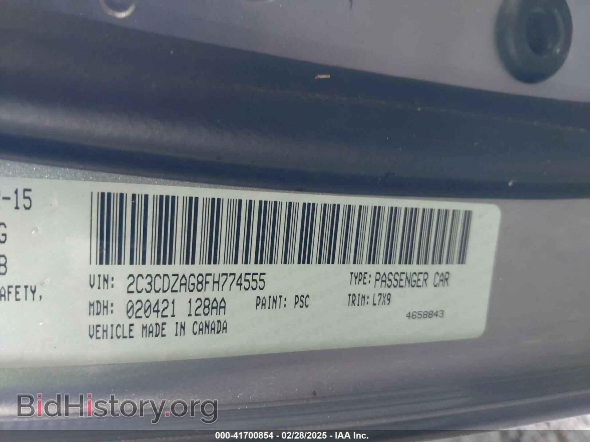 2015 DODGE CHALLENGER - VIN: 2C3CDZAG8FH774555 - Photo 9