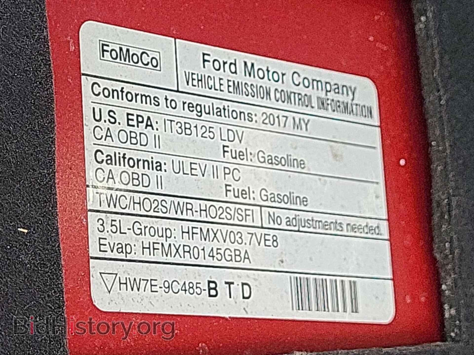 2017 FORD TAURUS - VIN: 1FAHP2F87HG105893 - Фото 12