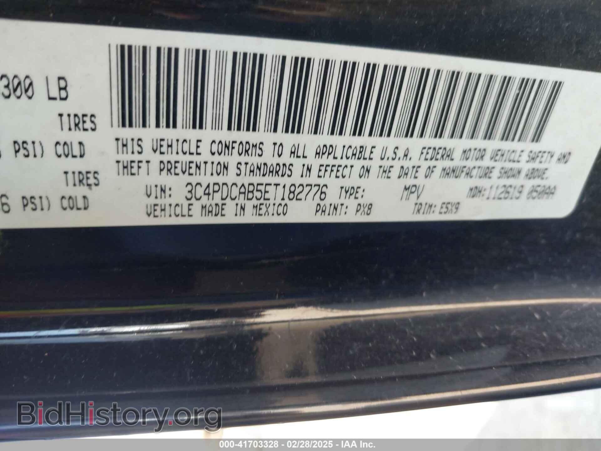 2014 DODGE JOURNEY - VIN: 3C4PDCAB5ET182776 - Фото 9