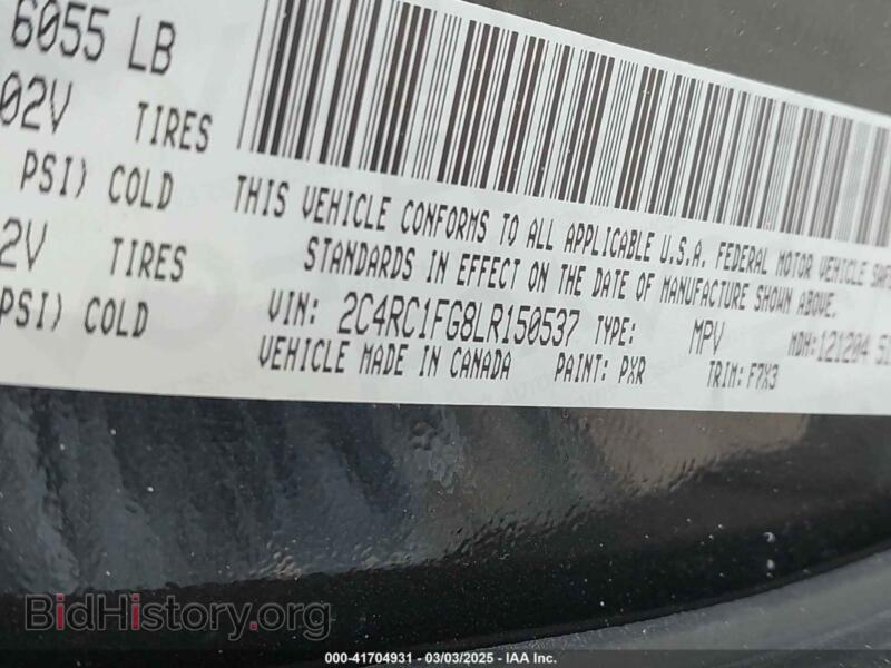 2020 Chrysler PACIFICA (VIN 2C4RC1FG8LR150537) — photo 9 of 19