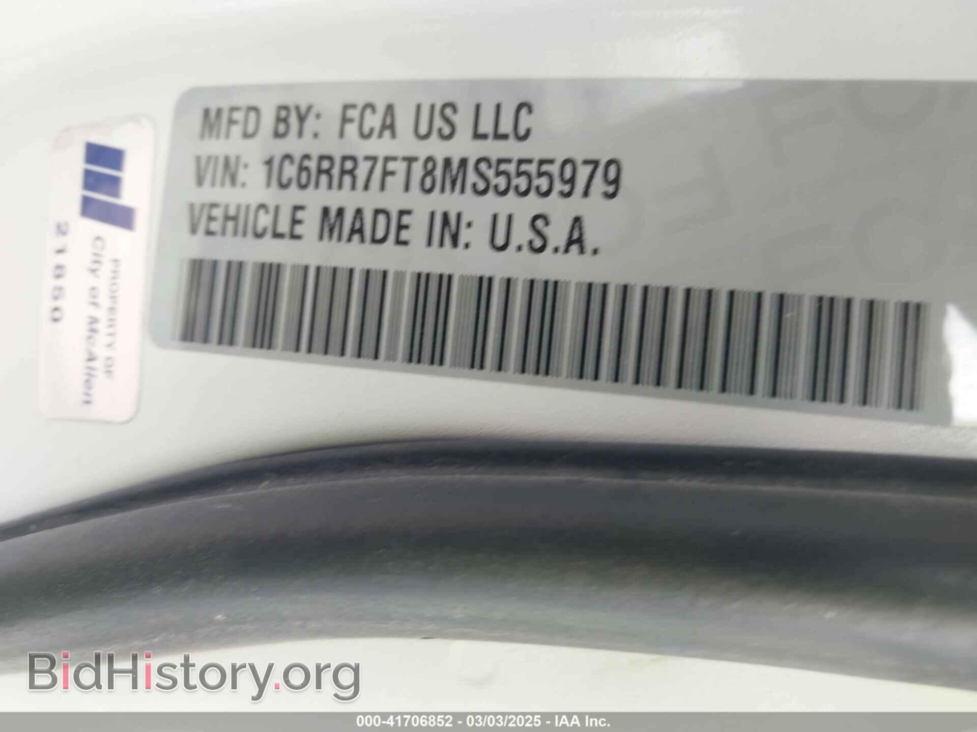 2021 RAM 1500 CLASSIC - VIN: 1C6RR7FT8MS555979 - Фото 9
