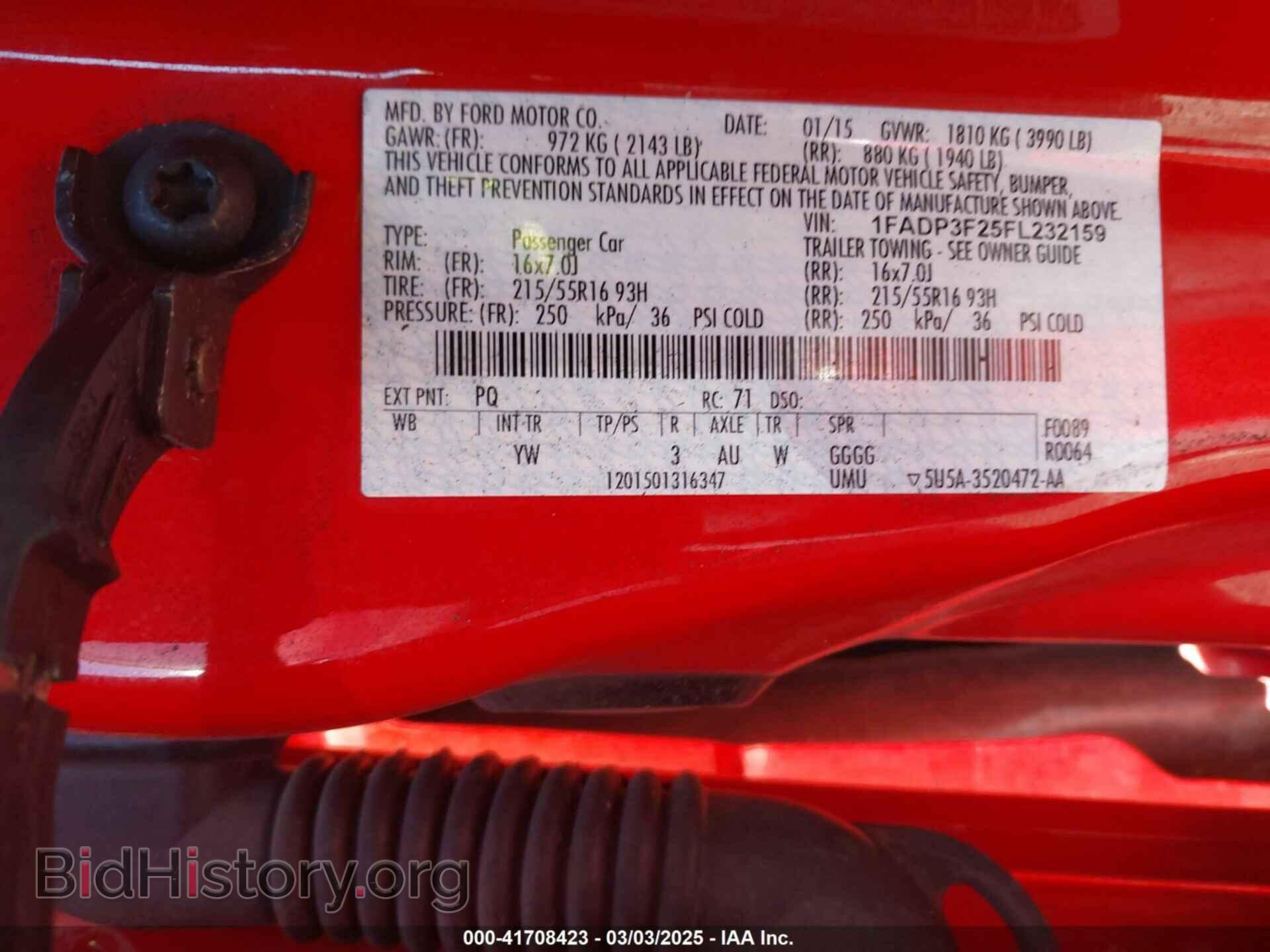 2015 FORD FOCUS - VIN: 1FADP3F25FL232159 - Фото 9