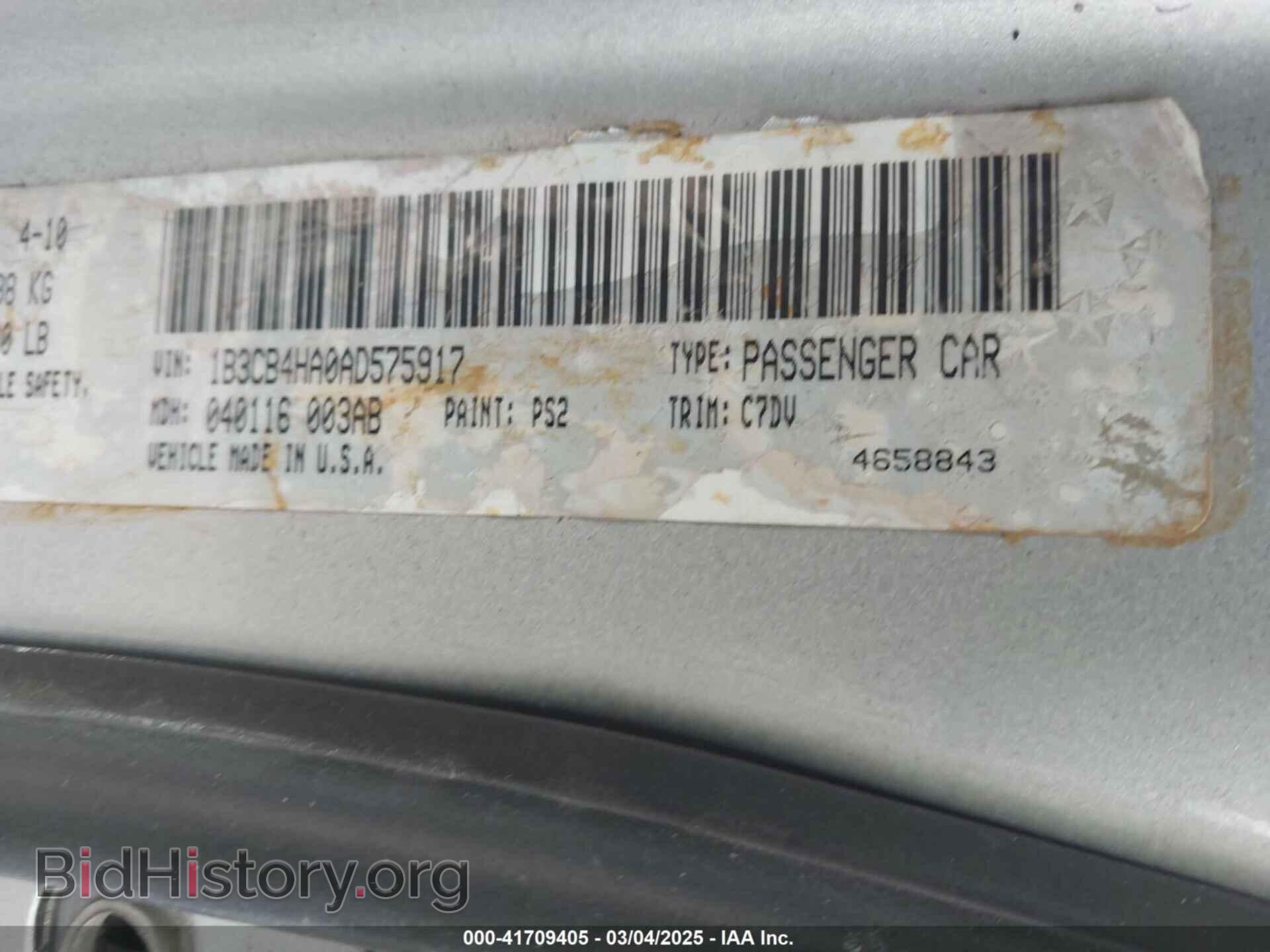 2010 DODGE CALIBER - VIN: 1B3CB4HA0AD575917 - Фото 9