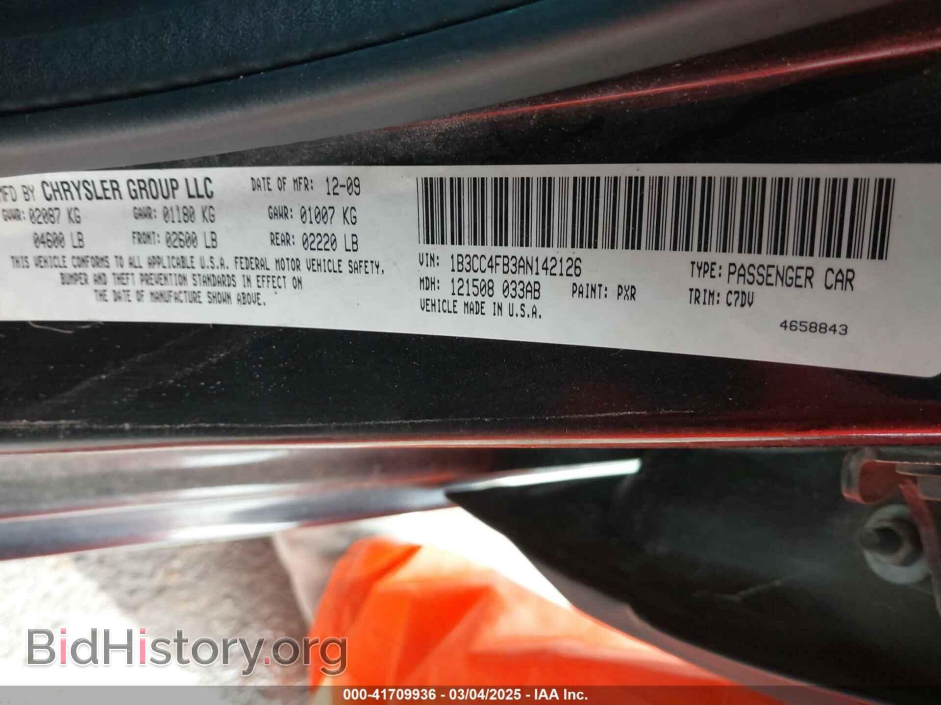 2010 DODGE AVENGER - VIN: 1B3CC4FB3AN142126 - Photo 9