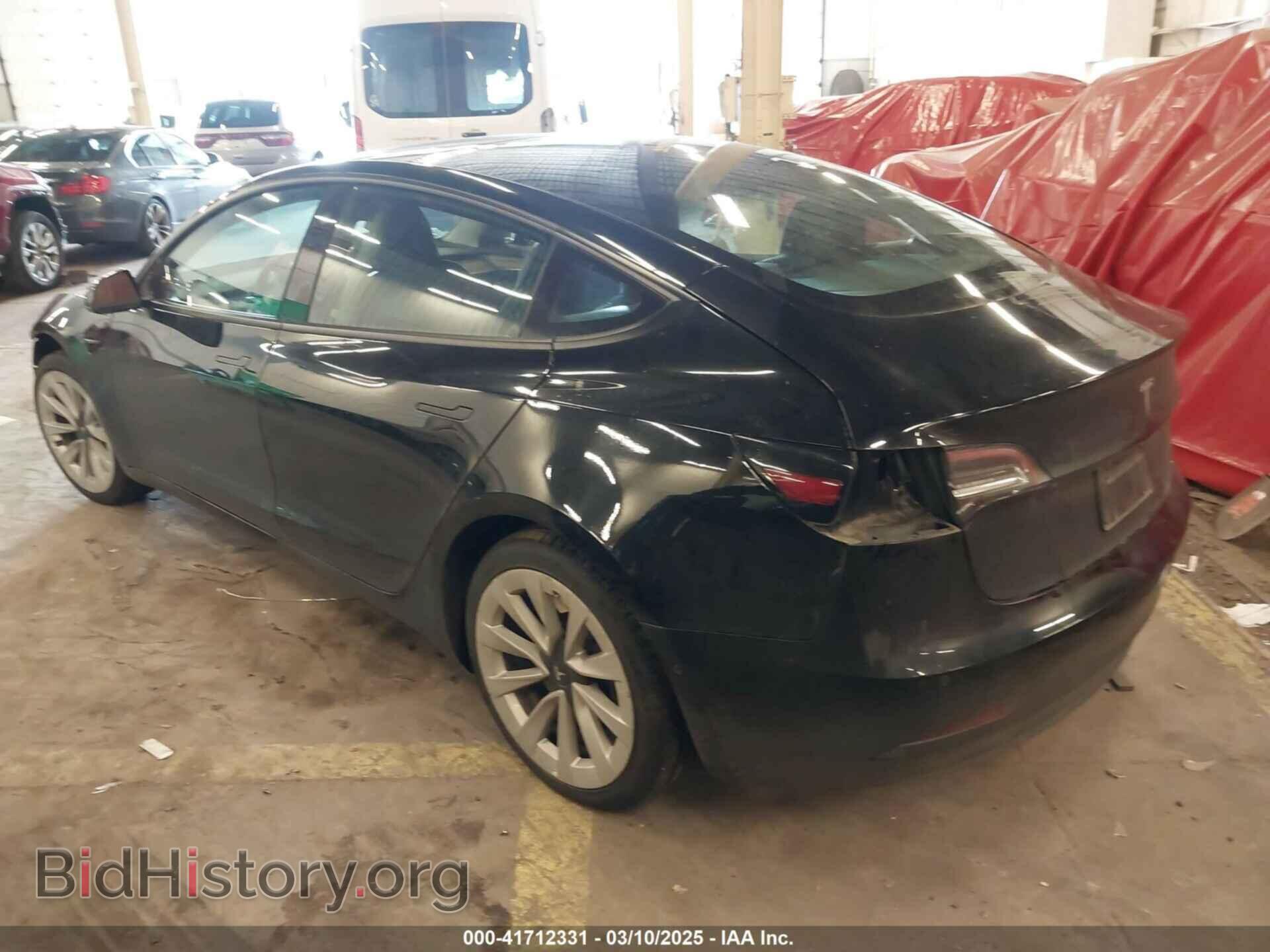2022 TESLA MODEL 3 - VIN: 5YJ3E1EA4NF187113 - Фото 3