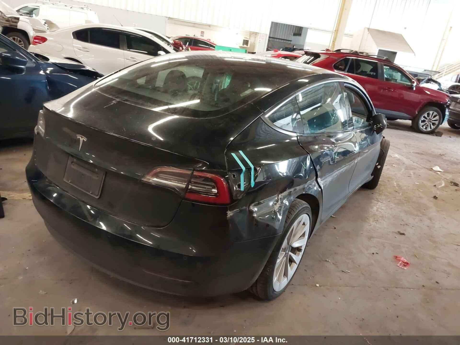 2022 TESLA MODEL 3 - VIN: 5YJ3E1EA4NF187113 - Фото 4