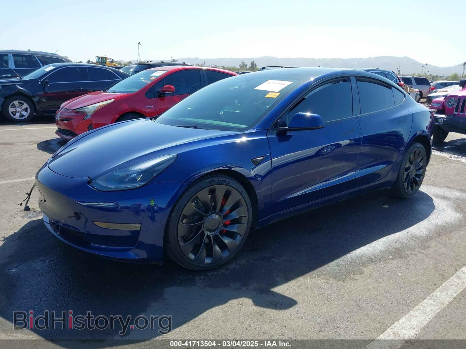 2022 TESLA MODEL 3 - VIN: 5YJ3E1EC4NF347055 - Фото 2