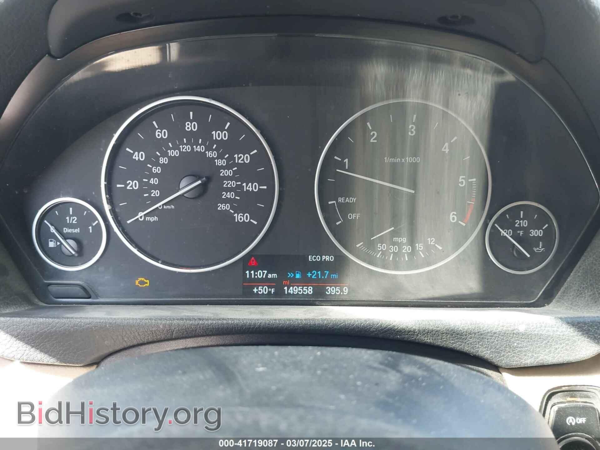 2014 BMW 328D - VIN: WBA3D5C52EF147282 - Фото 7