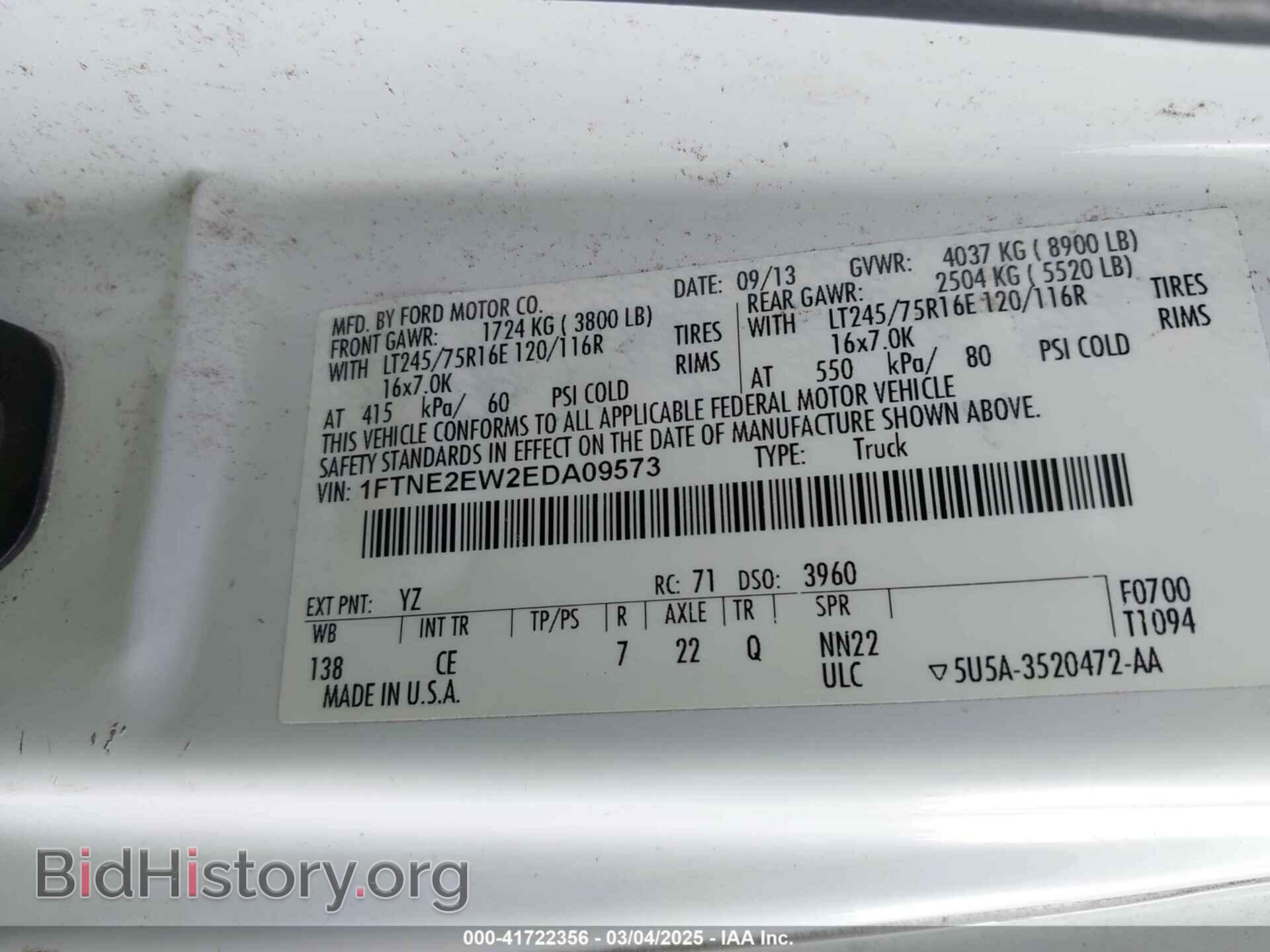 2014 FORD E-250 - VIN: 1FTNE2EW2EDA09573 - Photo 9