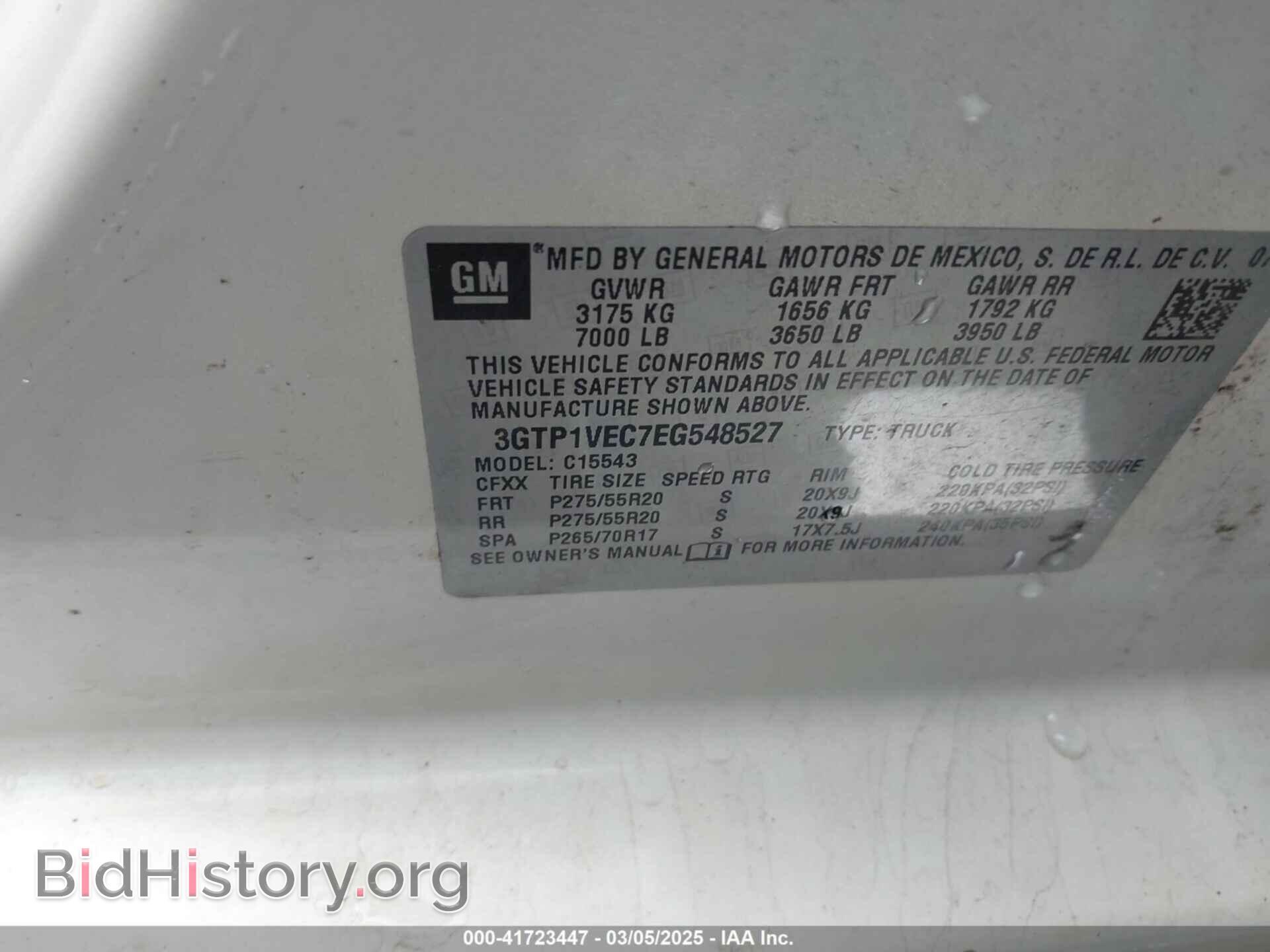 2014 GMC SIERRA 1500 - VIN: 3GTP1VEC7EG548527 - Фото 9